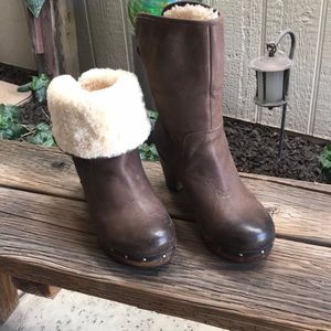 UGG fur lined Clog Bootie